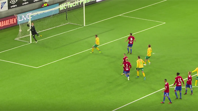 Worldy alert! Bend it like…goalkeeper Stefan Hagerup Worldy alert! Bend it like…goalkeeper Stefan Hagerup