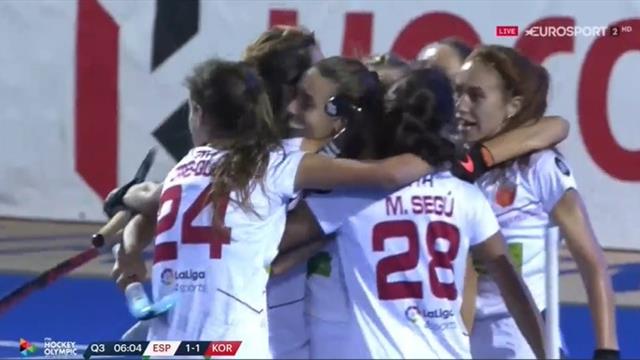 Preolímpico de hockey hierba: Un golazo de Lola Riera culmina la remontada de España (2-1) Preolímpico de hockey hierba: Un golazo de Lola Riera culmina la remontada de España (2-1)