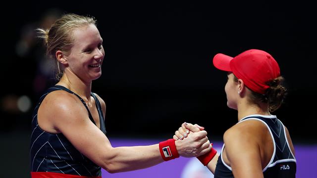 Replacement Bertens battles back to beat Barty