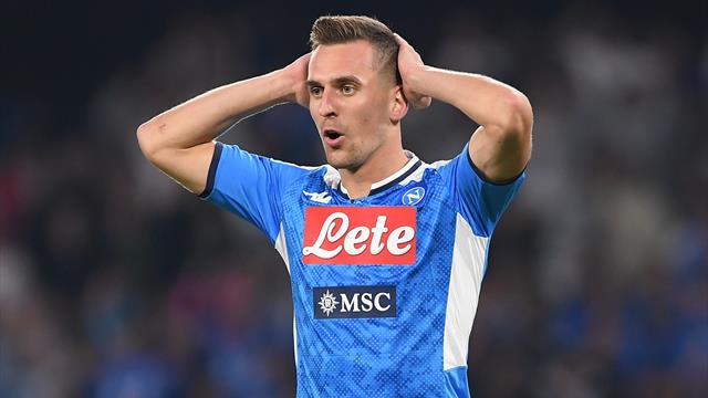 Napoli senza pace Milik out per pubalgia rischia un lungo stop