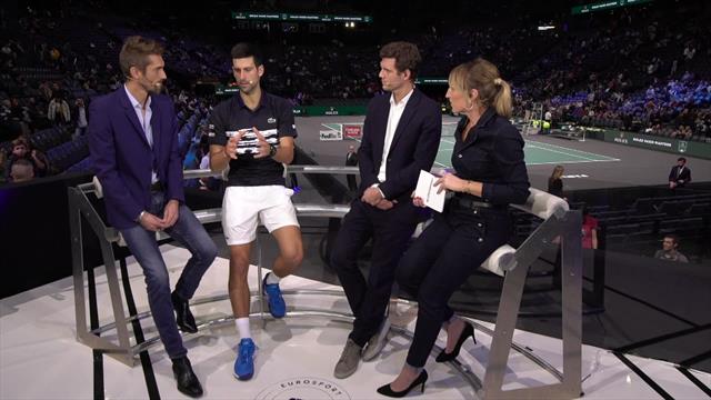 Djokovic va mieux : "Il reste juste la gorge, parce que je chante, ce ne sont pas les cigarettes !" Djokovic va mieux : "Il reste juste la gorge, parce que je chante, ce ne sont pas les cigarettes !"