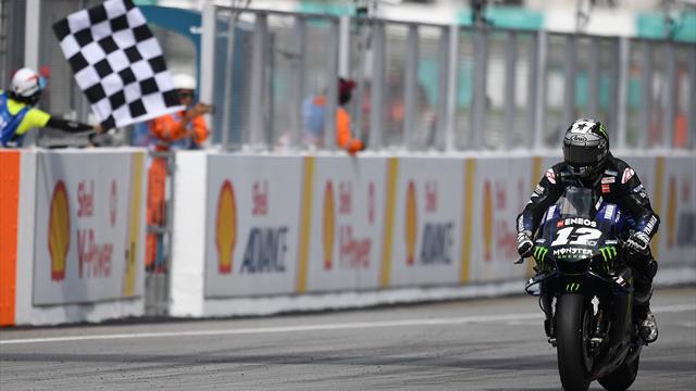 Vinales wins in Malaysia ahead of charging Marquez
