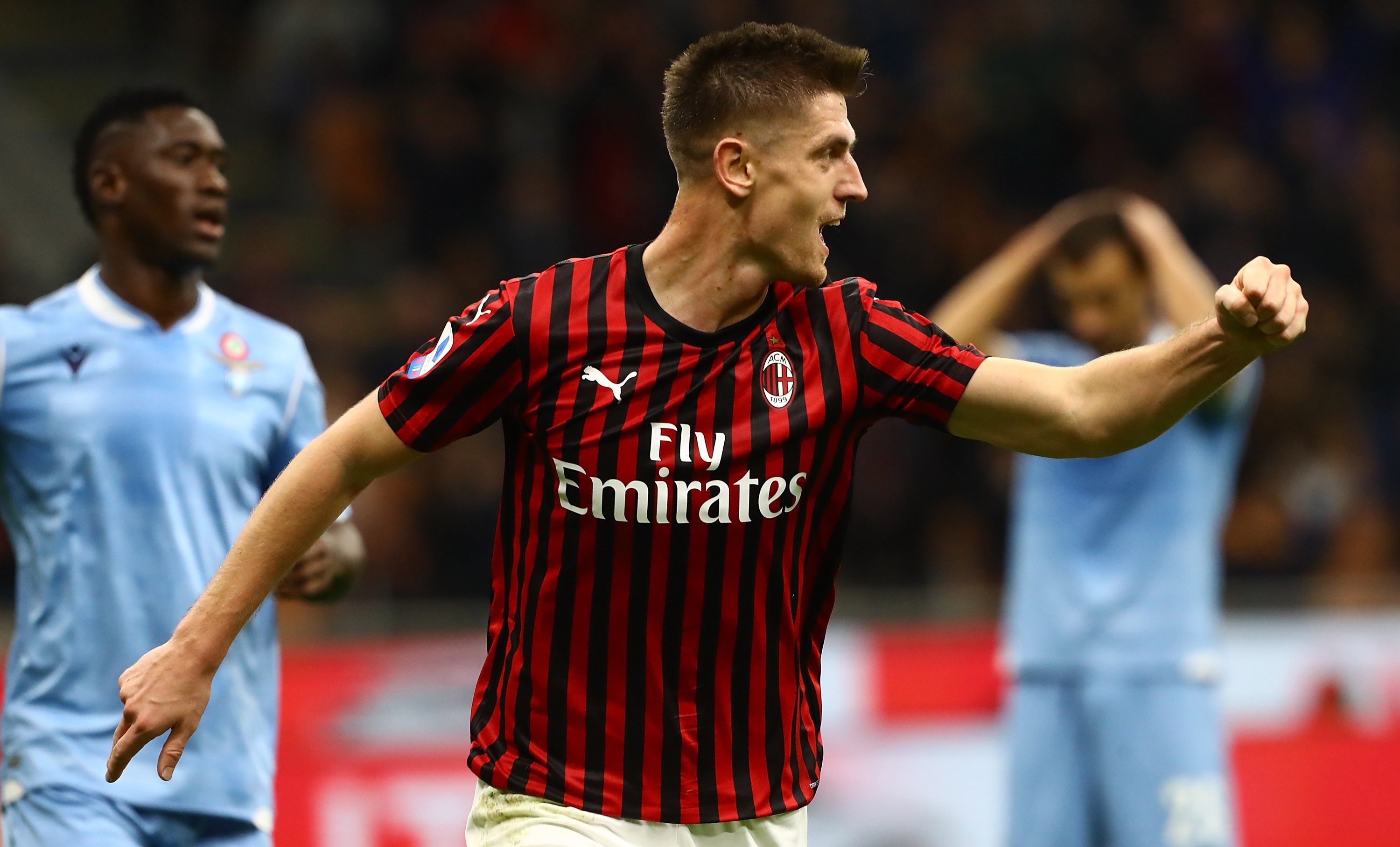 Krzysztof Piatek, Milan-Lazio, Getty Images