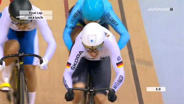 WB Baan Minsk | Hinze wint keirin met lange sprint WB Baan Minsk | Hinze wint keirin met lange sprint