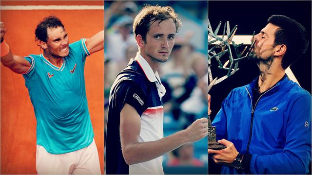 2019 Masters'ların büyük üçlüsü: Nadal, Djokovic, Medvedev