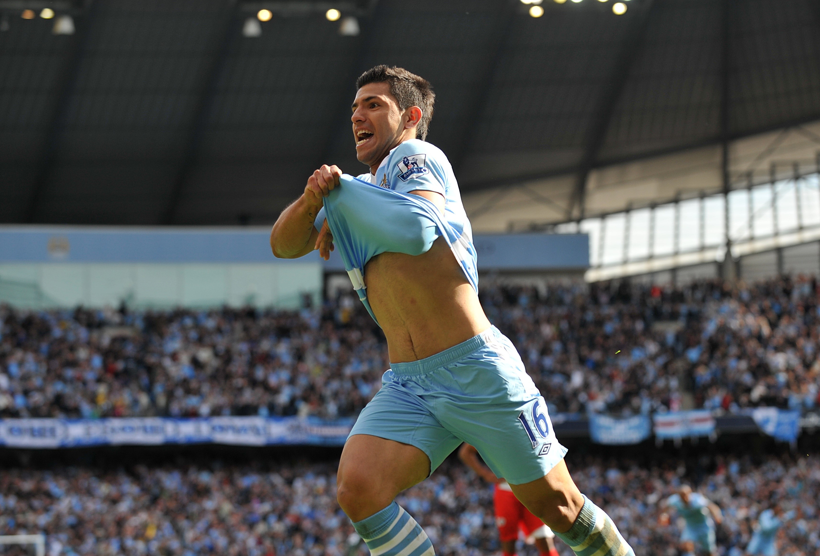 Sergio Agüero en 2012 face à QPR