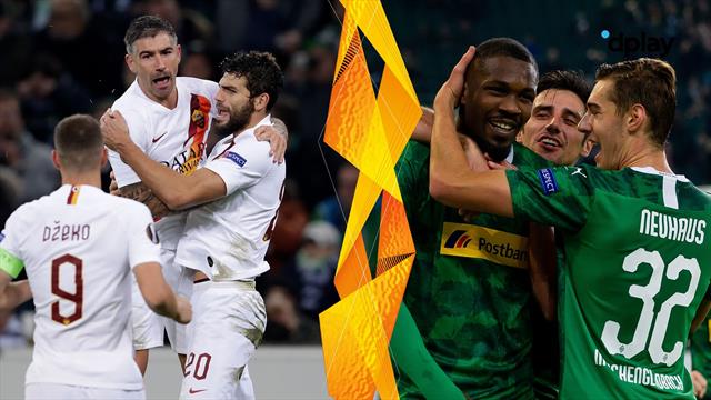 Highlights: Fazio scorer i begge ender for Roma, mens Gladbach sikrer sig sejren i overtiden Highlights: Fazio scorer i begge ender for Roma, mens Gladbach sikrer sig sejren i overtiden