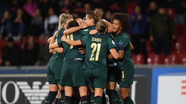 Qualificazioni Europei 2021: Italia-Georgia 6-0, azzurre scatenate al “Vigorito” e prime nel girone