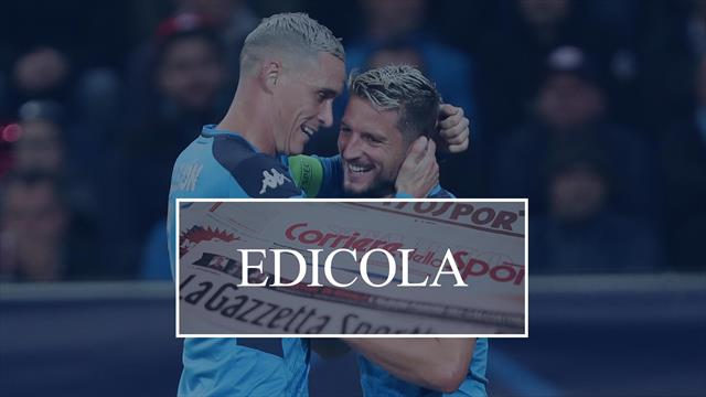 Edicola: Zhang vuole venire incontro a Conte, il Napoli rischia di perdere Mertens e Callejon