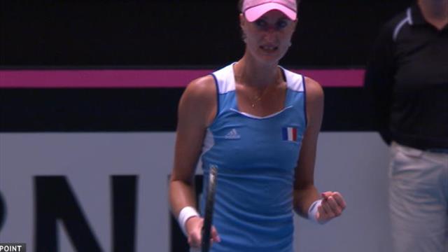 Mladenovic apporte le premier point, Garcia passe à côté Mladenovic apporte le premier point, Garcia passe à côté