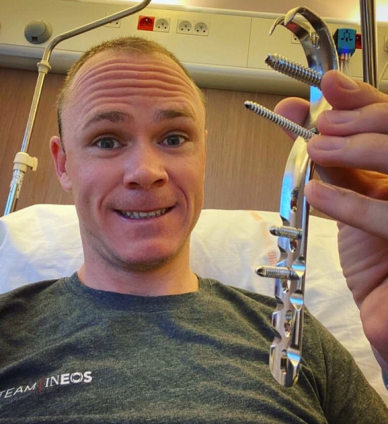 Froome nach seiner OP