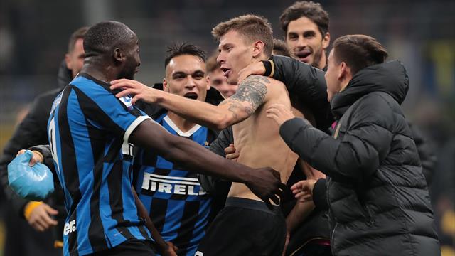 Vecino e prodezza di Barella: l'Inter rimonta il Verona e vince 2-1