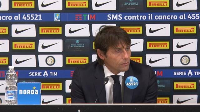 Conte: "Orgoglioso per questa Inter. E possiamo guardare negli occhi Barça e Borussia" Conte: "Orgoglioso per questa Inter. E possiamo guardare negli occhi Barça e Borussia"