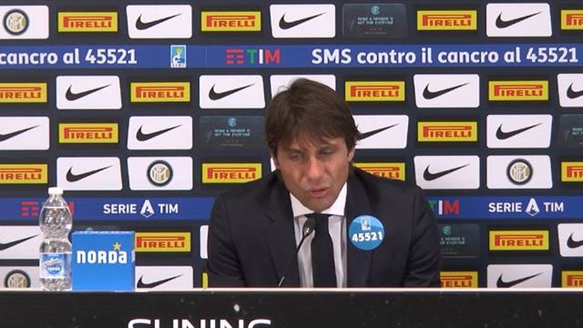 Conte: "Duello con la Juve? Dobbiamo guardare a noi stessi, se no ci facciamo del male" Conte: "Duello con la Juve? Dobbiamo guardare a noi stessi, se no ci facciamo del male"