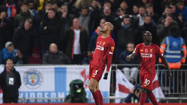 Le pagelle di Liverpool-Manchester City 3-1: gol pazzesco di Fabinho; Klopp capopopolo