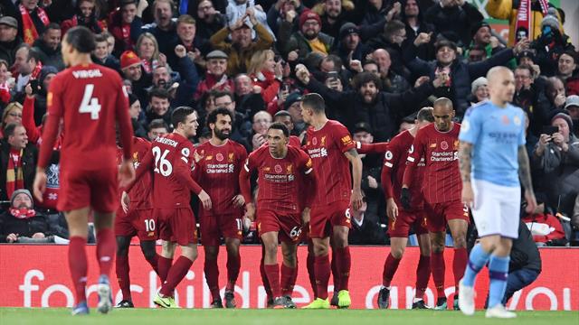 Liverpool dritto verso il tetto d'Inghilterra: 3-1 al Manchester City e fuga in classifica