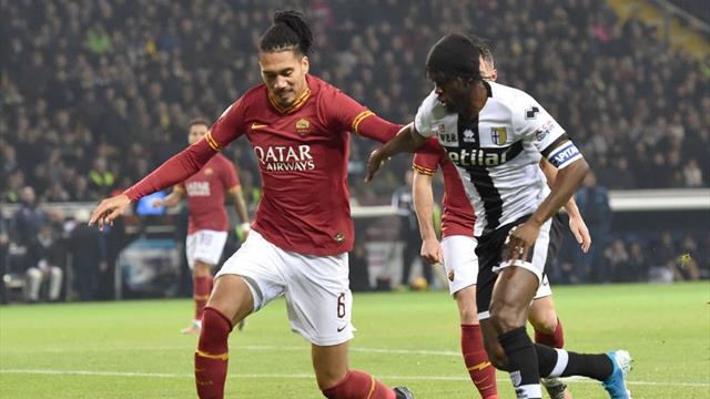 Le pagelle di Parma-Roma 2-0: bene Kulusevski e Kucka, male Fazio e Dzeko