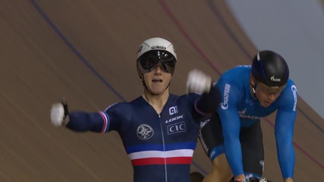 Kenny suffers 'cruel finish' as Vigier wins Keirin Kenny suffers 'cruel finish' as Vigier wins Keirin