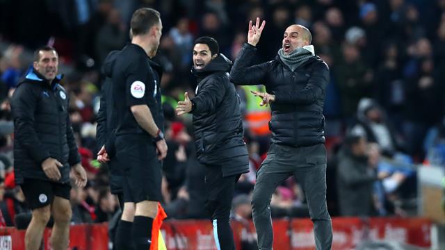 Guardiola spielt Schiedsrichter-Zoff herunter: "War nicht sarkastisch" Guardiola spielt Schiedsrichter-Zoff herunter: "War nicht sarkastisch"