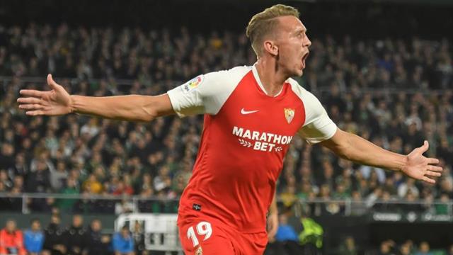 1-2. La efectividad del Sevilla le da un derbi igualado