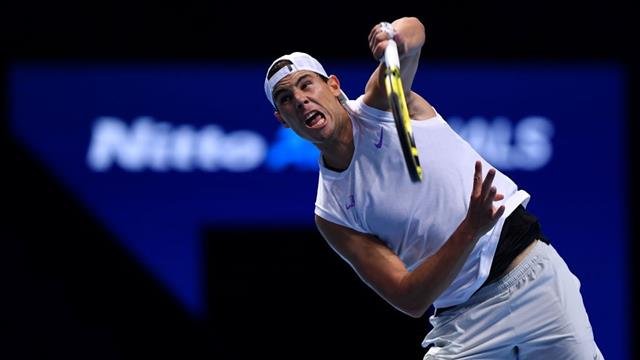 ATP Finals 2019: Nadal ultima su preparación probando el saque a horas de debutar ATP Finals 2019: Nadal ultima su preparación probando el saque a horas de debutar