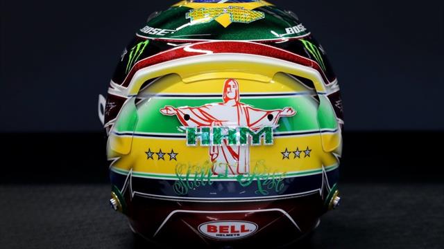 Casque 6 étoiles special pour Hamilton à Sao Paulo