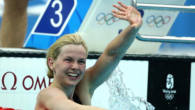 Olympia-Highlights: Britta Steffen holt Gold in Peking 2008 mit Olympia-Rekord Olympia-Highlights: Britta Steffen holt Gold in Peking 2008 mit Olympia-Rekord