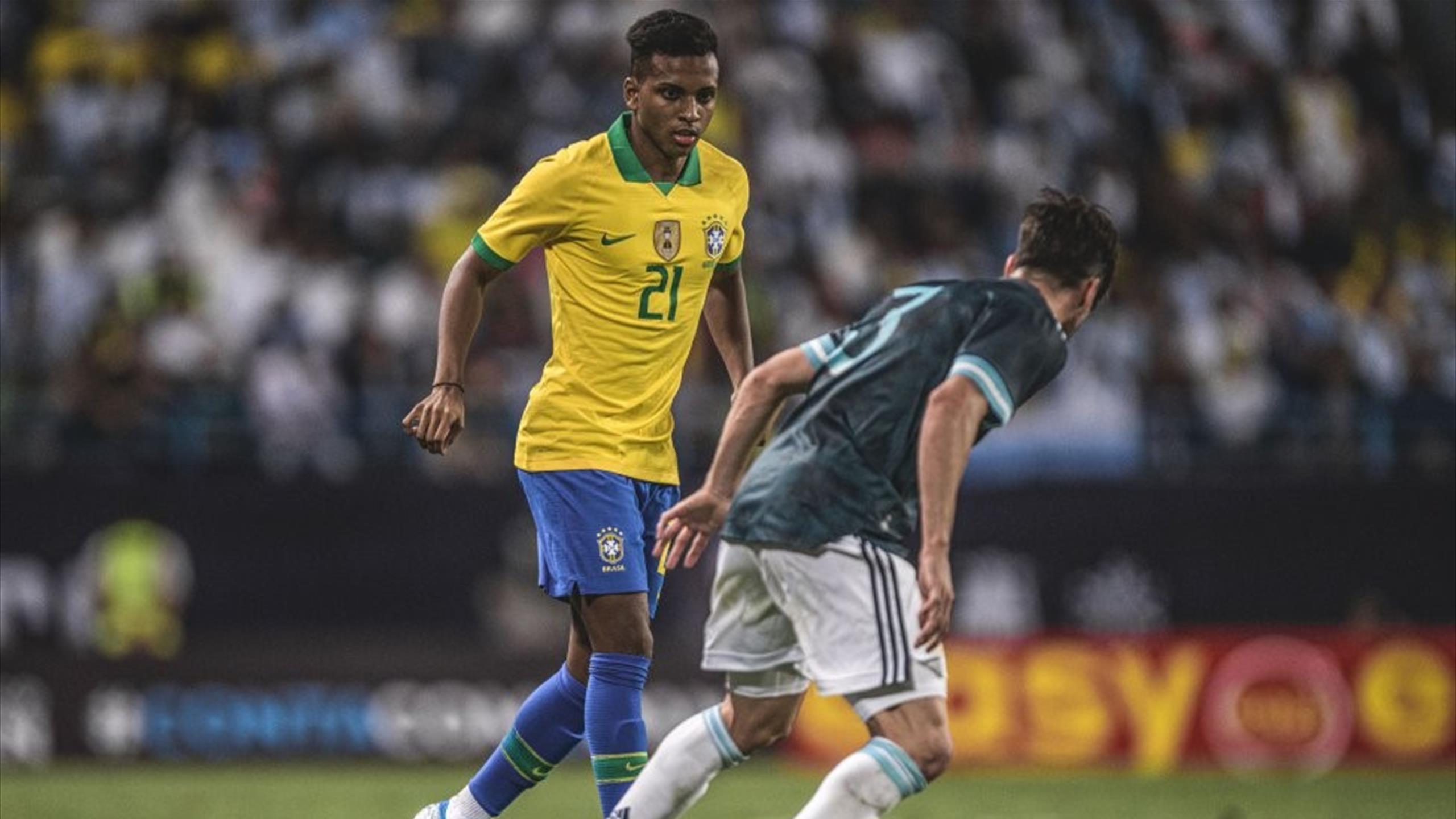 Football News Real Madrid Wonderkid Rodrygo Celebrates Brazil Debut