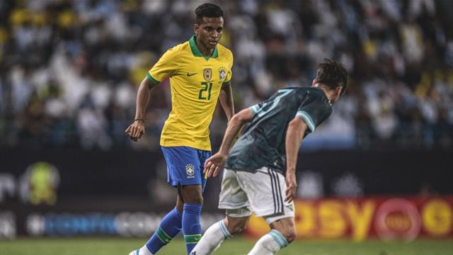 Real Madrid wonderkid Rodrygo celebrates Brazil debut Real Madrid wonderkid Rodrygo celebrates Brazil debut