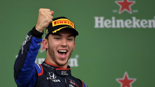 Gasly : "C'était amusant de me retrouver sur le podium juste après l'annonce de Red Bull"