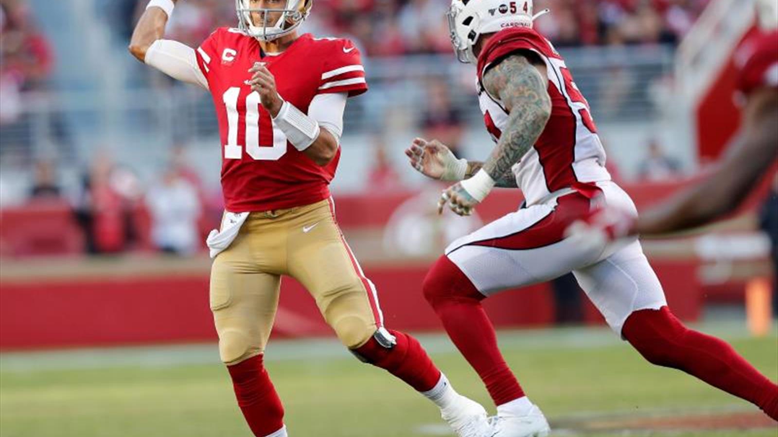 36-26. Garoppolo sella la victoria de los 49ers - Eurosport