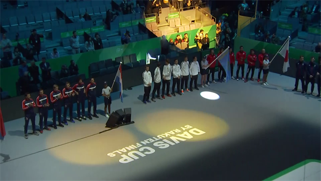 Copa Davis 2019: Así fue la presentación de España con un precioso juego de luces Copa Davis 2019: Así fue la presentación de España con un precioso juego de luces