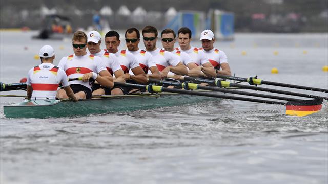 Deutschland-Achter hat Olympia-Gold im Visier: "Druck ist da" Deutschland-Achter hat Olympia-Gold im Visier: "Druck ist da"