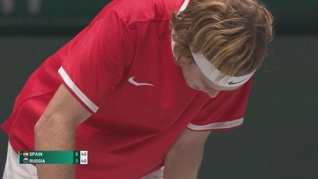 WATCH - Epic rally between Bautista Agut and Rublev WATCH - Epic rally between Bautista Agut and Rublev
