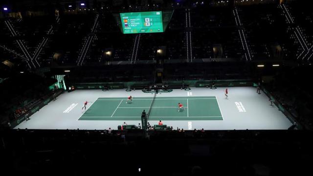 La Caja Mágica de la Copa Davis, calentada con infrarrojos