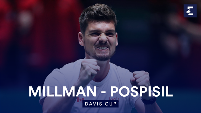 Highlights: Pospisil beats Millman to give Canada lead over Australia Highlights: Pospisil beats Millman to give Canada lead over Australia