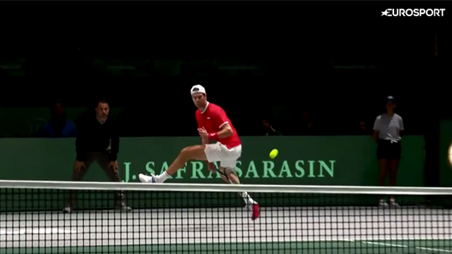Tweener then winner... Khachanov wows crowd against Djokovic Tweener then winner... Khachanov wows crowd against Djokovic