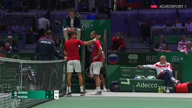 'Why did you do that?' - Djokovic and Troicki furious over line call 'Why did you do that?' - Djokovic and Troicki furious over line call