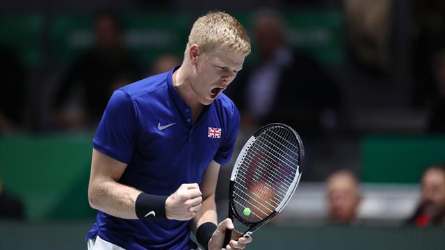 Edmund crushes Lopez to give GB semi-final lead over Spain