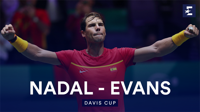 Highlights: Nadal too good for GB's Evans as Spain level semi-final Highlights: Nadal too good for GB's Evans as Spain level semi-final