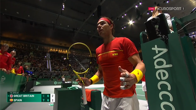 Nadal unleashes furious tirade after missed call Nadal unleashes furious tirade after missed call