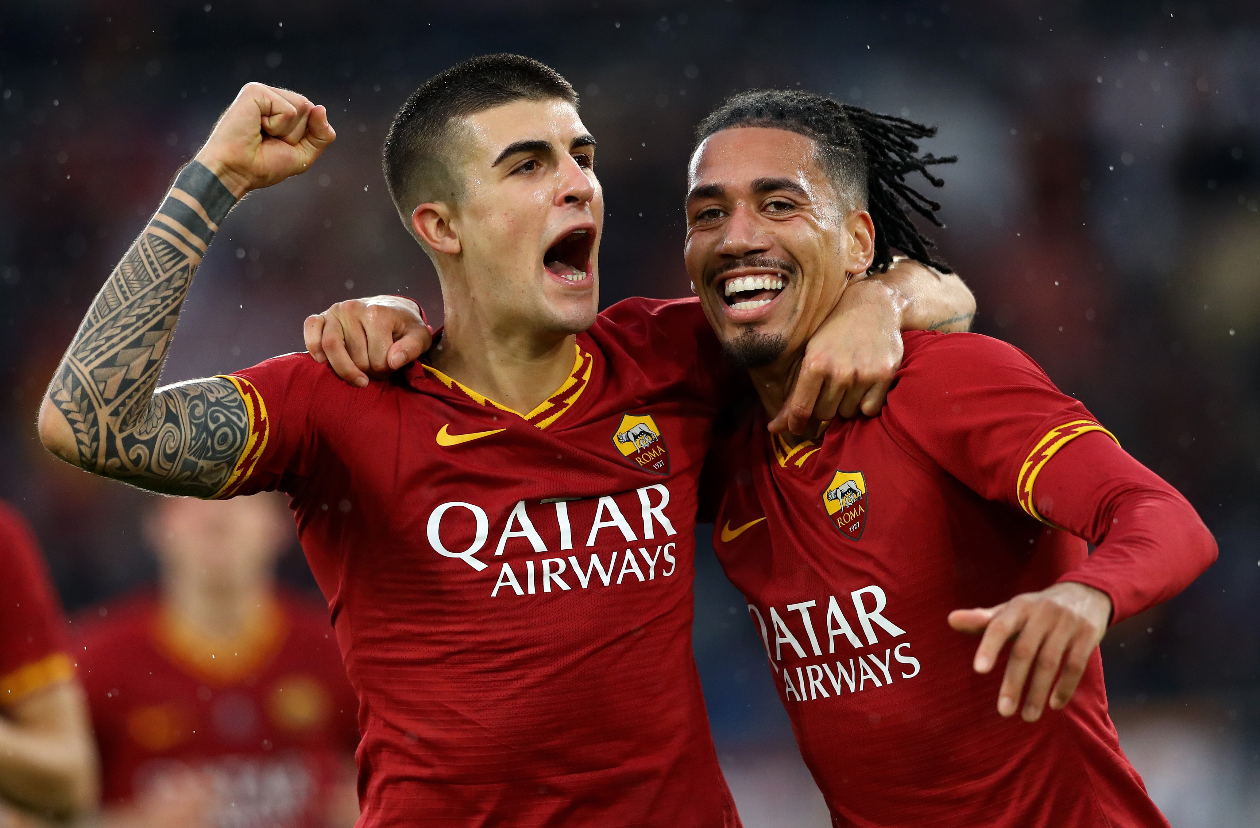 Gianluca Mancini ve Chris Smalling | Roma | Serie A