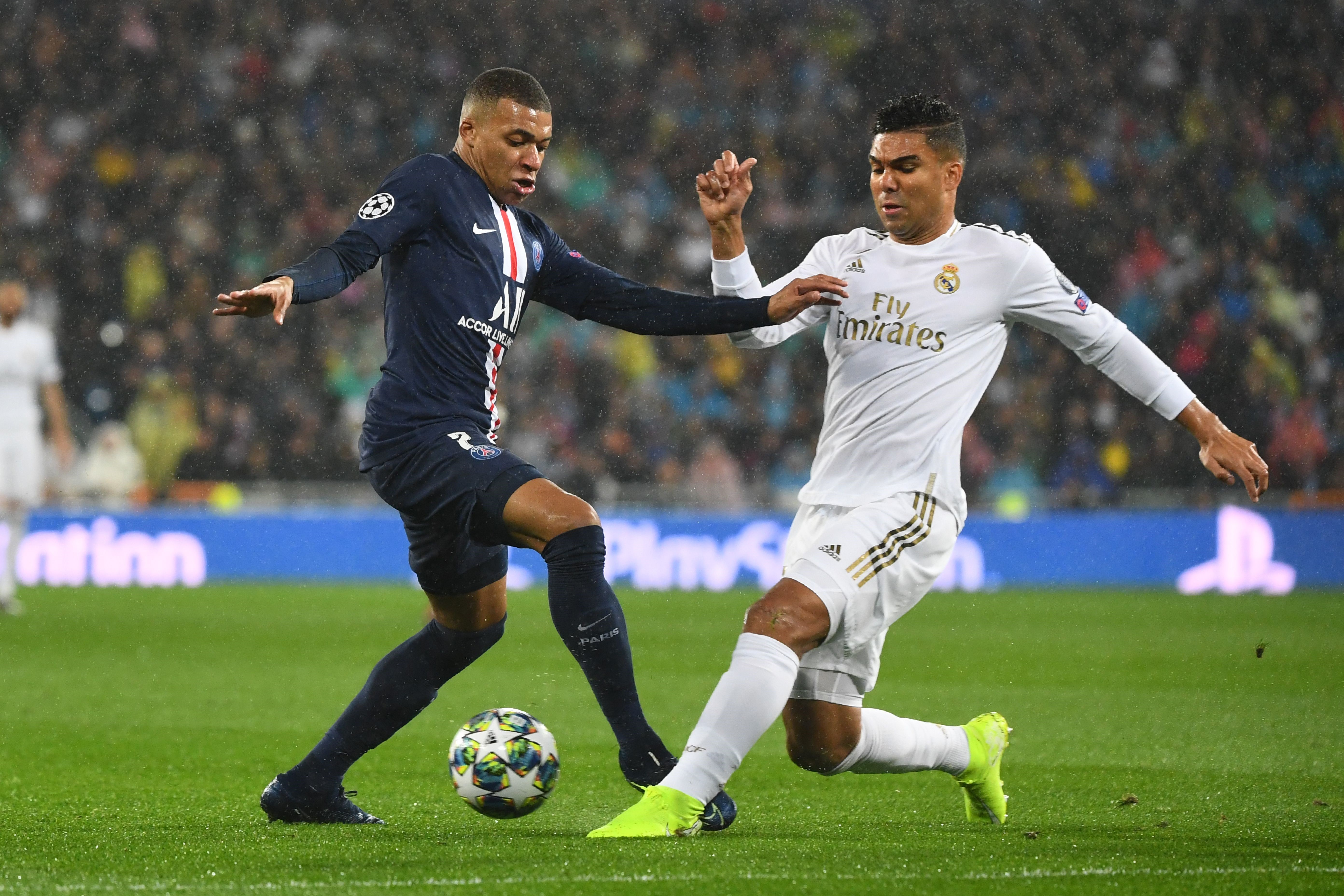 Kylian Mbappé ve Casemiro - Real Madrid vs. Paris Saint-Germain