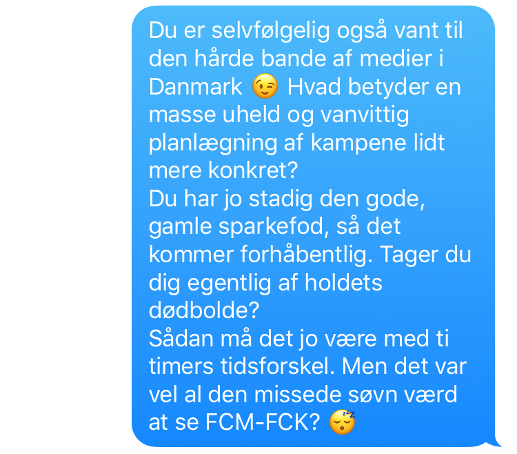 SMS-dagbog med Jakob Poulsen