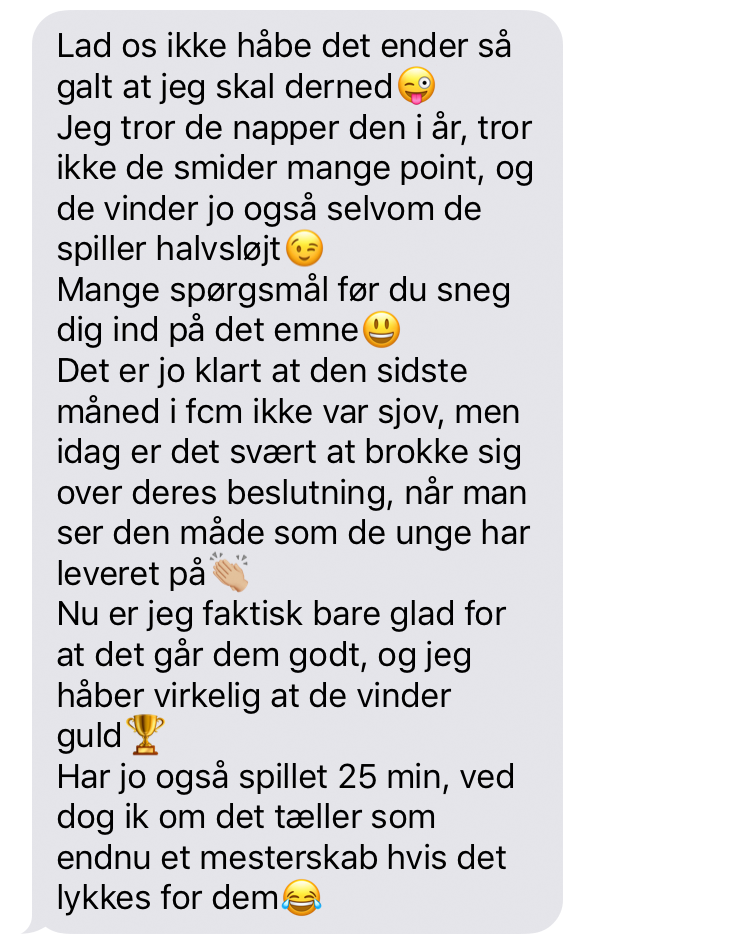 SMS-dagbog med Jakob Poulsen