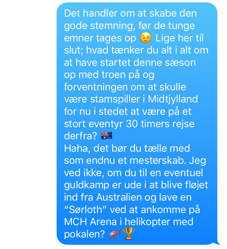 SMS-dagbog med Jakob Poulsen