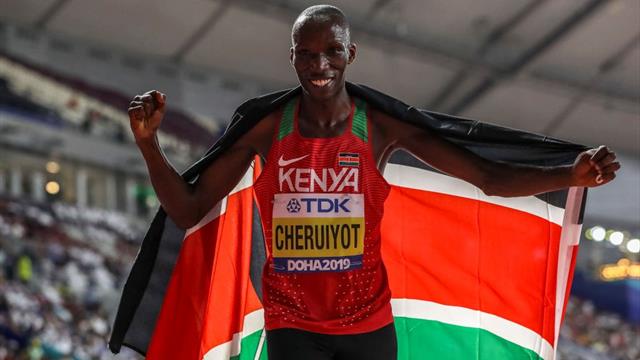 Olympic hopeful Cheruiyot pushed by fellow Kenyan Manangoi