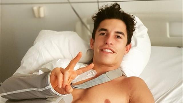 Marc Marquez, ok l'operazione alla spalla destra: "Non vedo l'ora di iniziare il recupero"
