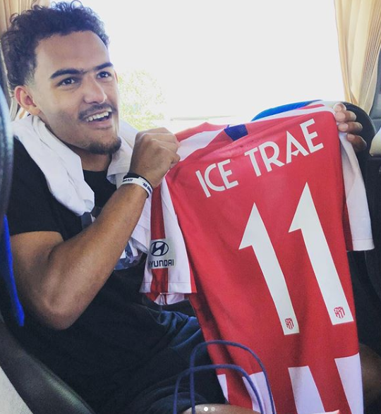 Trae Young, Atletico Madrid formasıyla