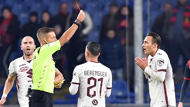Le pagelle di Genoa-Torino 0-1: segnali di vita da Verdi, male Sturaro. Edera si fa cacciare in 7'